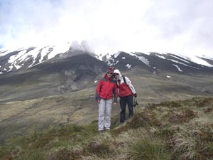 Anita und Susanne am Osorno